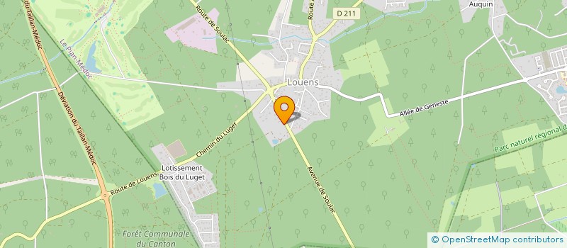 localisation de l'entreprise MONSIEUR GEORGES FAUQUET  LE PIAN-MEDOC