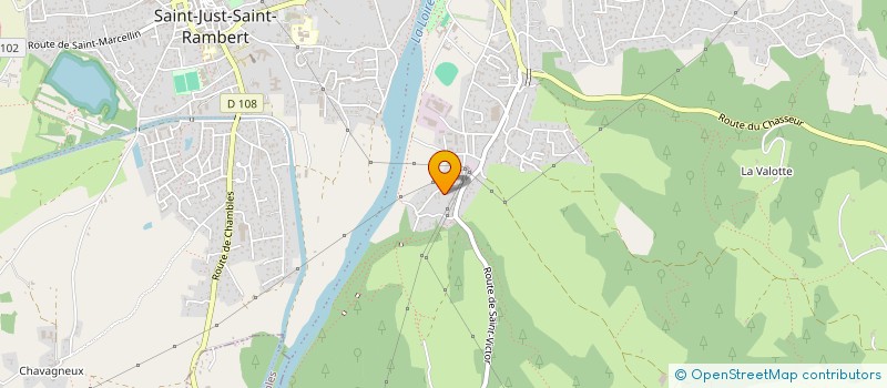 localisation de l'entreprise MONSIEUR GEORGES FAYARD  SAINT-JUST-SAINT-RAMBERT