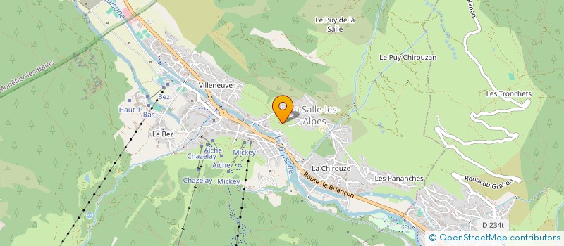 localisation de l'entreprise MONSIEUR GEORGES FERBER  LA SALLE-LES-ALPES