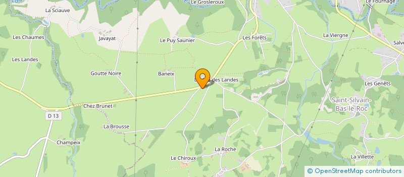 localisation de l'entreprise MONSIEUR GEORGES FEUILLADE à SAINT-SILVAIN-BAS-LE-ROC