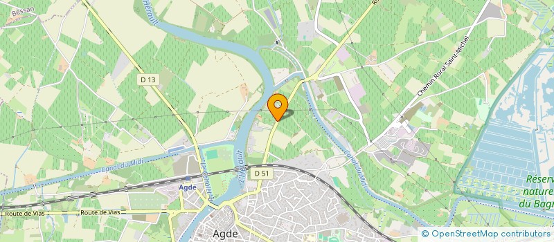 localisation de l'entreprise MONSIEUR GEORGES FILLANG  AGDE