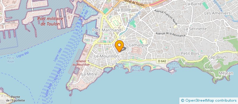 localisation de l'entreprise MONSIEUR GEORGES FILLOD  TOULON