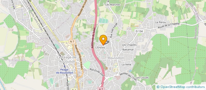 localisation de l'entreprise MONSIEUR GEORGES FINAND  ROUSSILLON