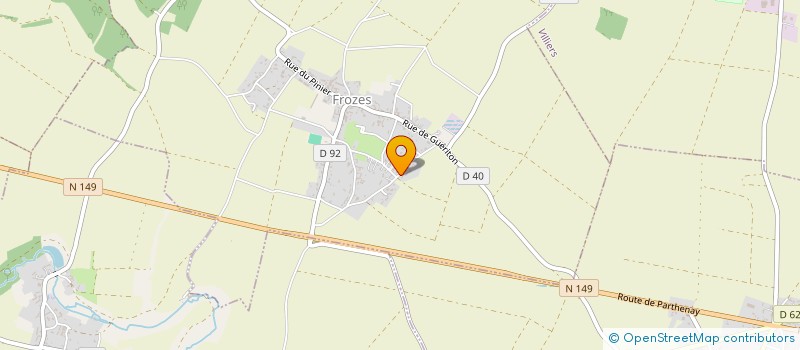 localisation de l'entreprise MONSIEUR GEORGES FONTAINE  FROZES