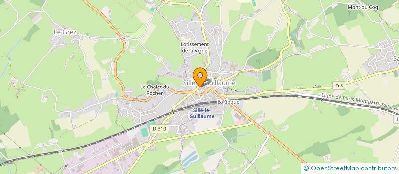 localisation de l'entreprise MONSIEUR GEORGES FOUCAULT  SILLE-LE-GUILLAUME