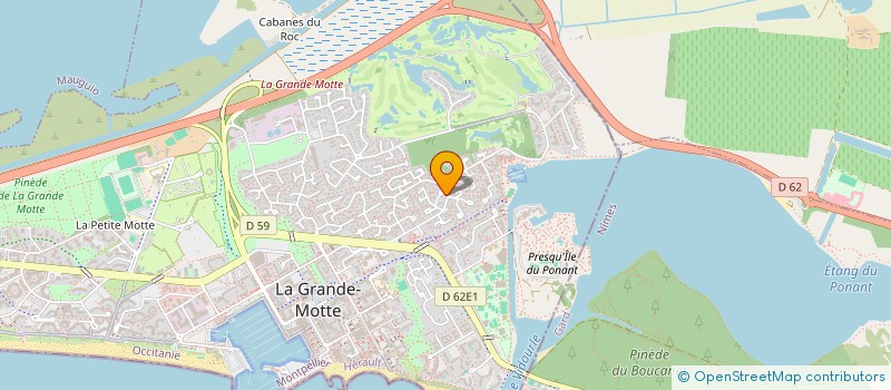 localisation de l'entreprise MONSIEUR GEORGES FOULQUIER à LA GRANDE-MOTTE