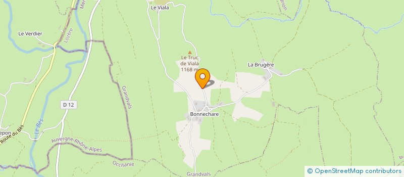 localisation de l'entreprise MONSIEUR GEORGES FOURNIER  GRANDVALS