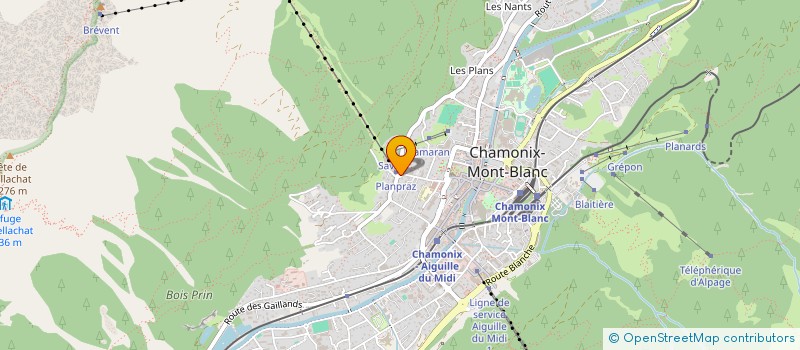 localisation de l'entreprise MONSIEUR GEORGES FOURNIER  CHAMONIX-MONT-BLANC