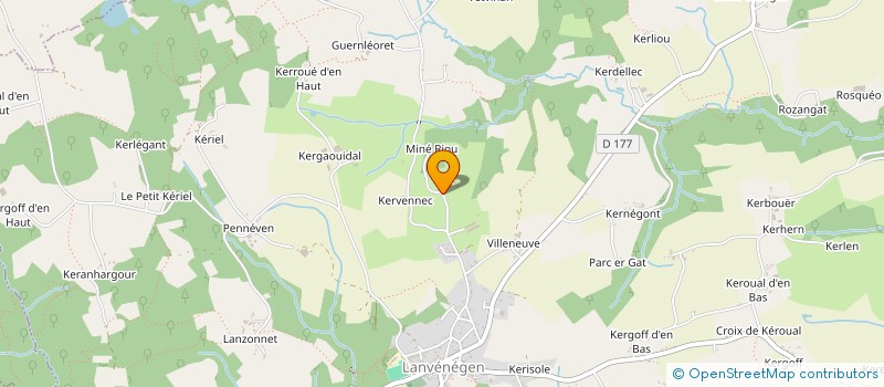 localisation de l'entreprise MONSIEUR GEORGES FOURNIER  LANVENEGEN