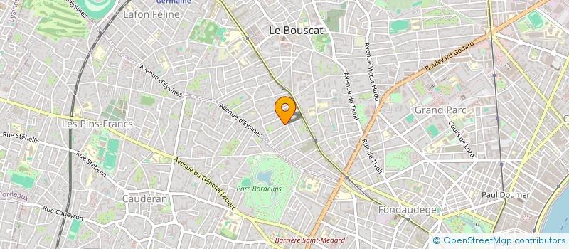 localisation de l'entreprise MONSIEUR GEORGES FRAGO  LE BOUSCAT