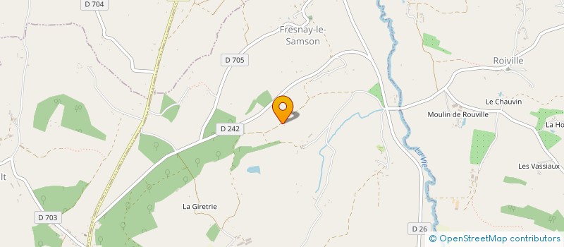 localisation de l'entreprise MONSIEUR GEORGES FRANKART à FRESNAY-LE-SAMSON