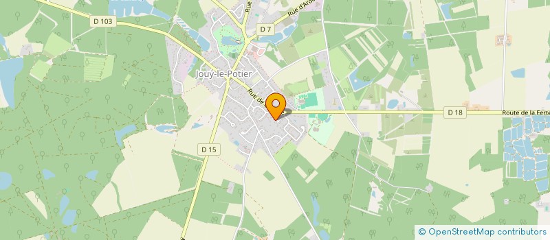 localisation de l'entreprise MONSIEUR GEORGES FROMENTIN à JOUY-LE-POTIER