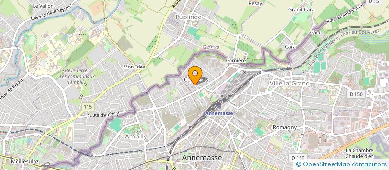 localisation de l'entreprise MONSIEUR GEORGES GAILLARD  VILLE-LA-GRAND