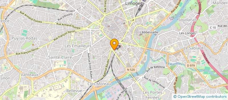 localisation de l'entreprise MONSIEUR GEORGES GAINANT à LIMOGES