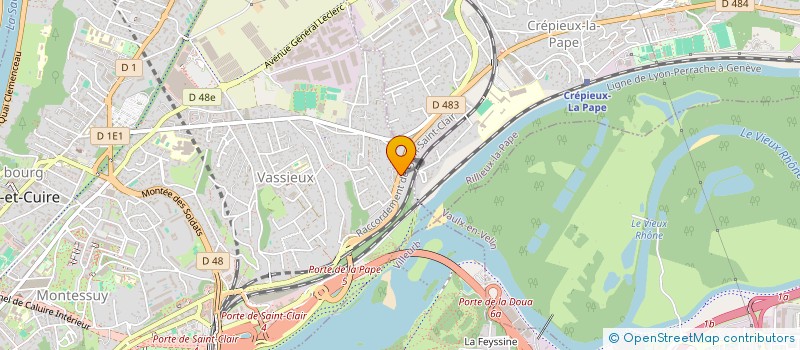 localisation de l'entreprise MONSIEUR GEORGES GALUZZI  CALUIRE-ET-CUIRE