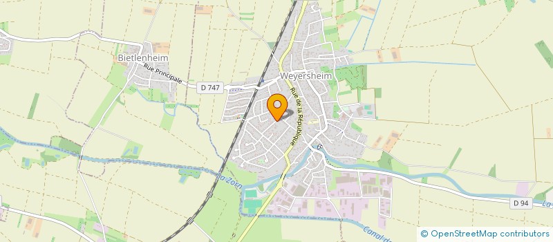 localisation de l'entreprise MONSIEUR GEORGES GANGLOFF  BIETLENHEIM