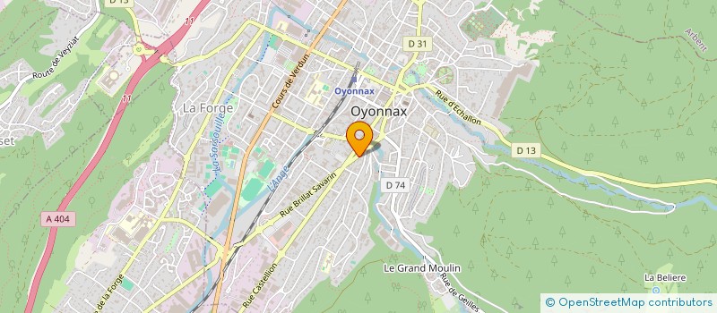 localisation de l'entreprise MONSIEUR GEORGES GARIGLIO à OYONNAX