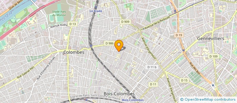 localisation de l'entreprise MONSIEUR GEORGES GARNIER à COLOMBES