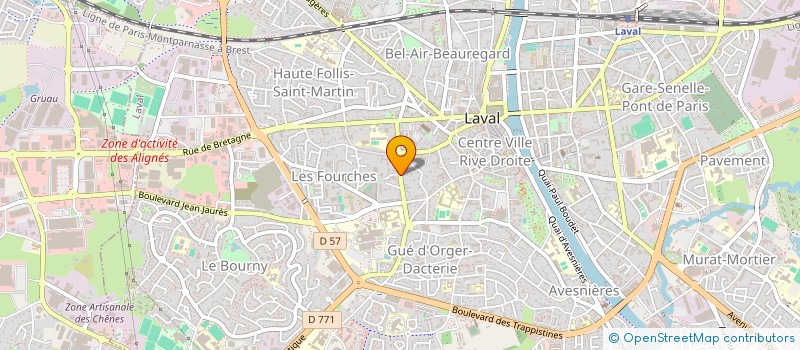 localisation de l'entreprise MONSIEUR GEORGES GAROT à LAVAL