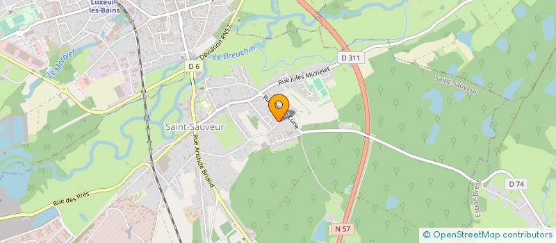 localisation de l'entreprise MONSIEUR GEORGES GARRET  SAINT-SAUVEUR