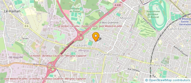 localisation de l'entreprise MONSIEUR GEORGES GAUCHET à EYSINES