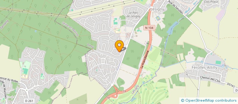 localisation de l'entreprise MONSIEUR GEORGES GAUTHERET  LESIGNY