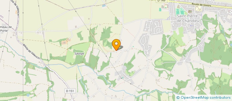 localisation de l'entreprise MONSIEUR GEORGES GAVARD  SAINT-PIERRE-DE-CHANDIEU