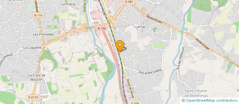 localisation de l'entreprise MONSIEUR GEORGES-GEOFFREY BOIRAL  SAINT-HILAIRE-DE-BRETHMAS