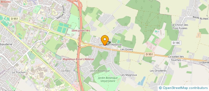 localisation de l'entreprise MONSIEUR GEORGES GEORGET  MIGNALOUX-BEAUVOIR