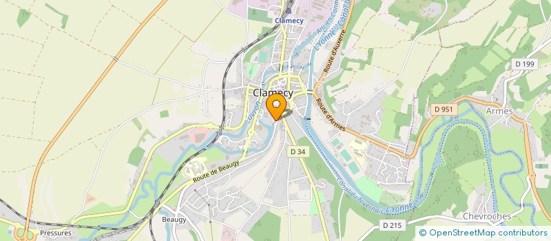 localisation de l'entreprise MONSIEUR GEORGES GERMAIN à CLAMECY