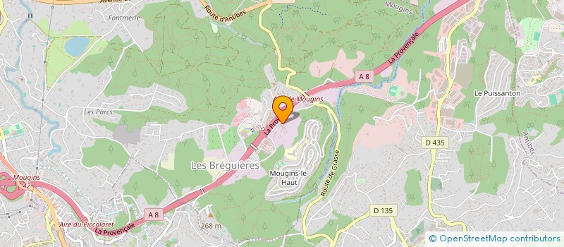 localisation de l'entreprise MONSIEUR GEORGES GERVAIS  VALLAURIS