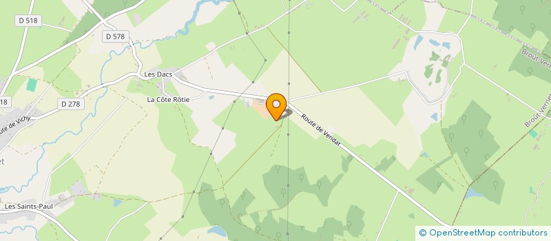 localisation de l'entreprise MONSIEUR GEORGES GILBERT  BROUT-VERNET