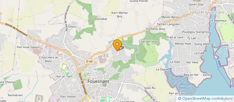 localisation de l'entreprise MONSIEUR GEORGES GILIBERTO  FOUESNANT