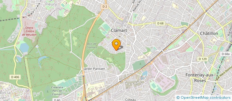 localisation de l'entreprise MONSIEUR GEORGES GILLET à CLAMART