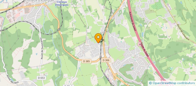 localisation de l'entreprise MONSIEUR GEORGES GINET  MARCILLY D'AZERGUES