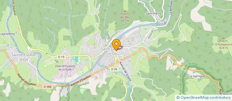 localisation de l'entreprise MONSIEUR GEORGES GIRBAL  SAINT GENIEZ D'OLT ET D'AUBRAC