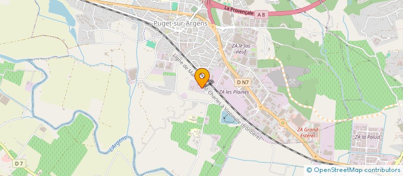 localisation de l'entreprise MONSIEUR GEORGES GISSAT  PUGET-SUR-ARGENS