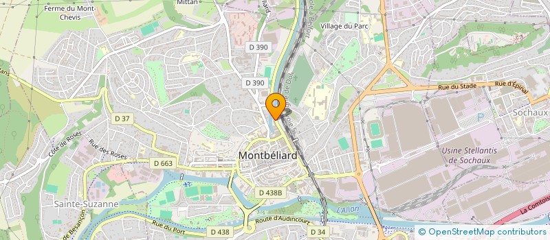 localisation de l'entreprise MONSIEUR GEORGES GIUSTI à MONTBELIARD