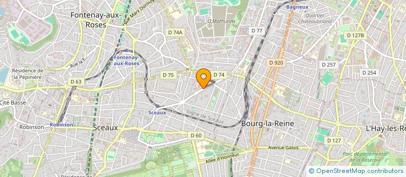 localisation de l'entreprise MONSIEUR GEORGES GONZAGUE à SCEAUX