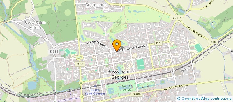 localisation de l'entreprise MONSIEUR GEORGES GOOSSENS  BUSSY-SAINT-GEORGES