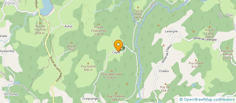 localisation de l'entreprise MONSIEUR GEORGES GORSE  CORREZE