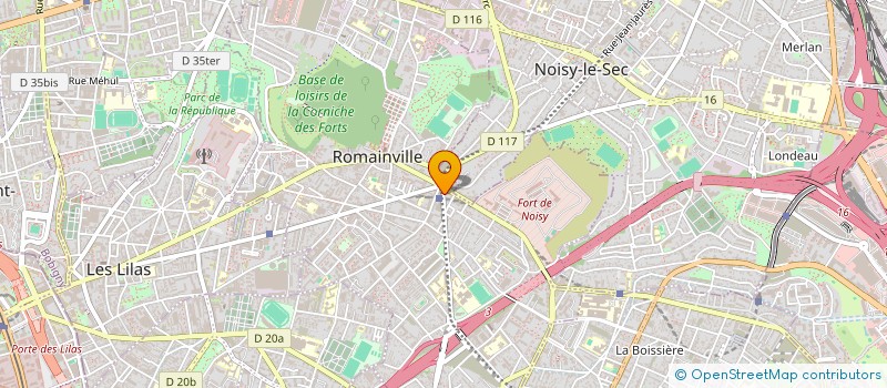 localisation de l'entreprise MONSIEUR GEORGES GOUILLARD  ROMAINVILLE