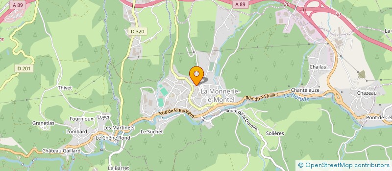 localisation de l'entreprise MONSIEUR GEORGES GOUTTE  LA MONNERIE-LE-MONTEL