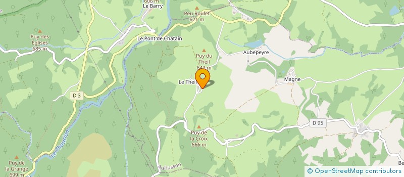 localisation de l'entreprise MONSIEUR GEORGES GRANRIEUX à SAINT-YRIEIX-LA-MONTAGNE