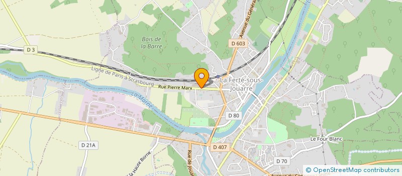 localisation de l'entreprise MONSIEUR GEORGES GRAVA à LA FERTE-SOUS-JOUARRE