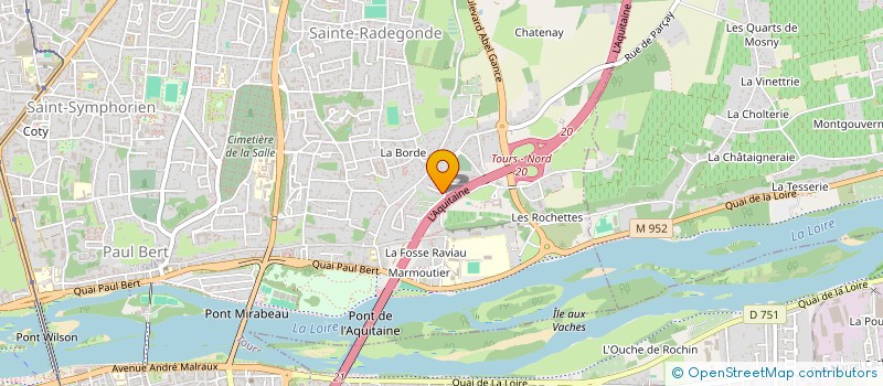 localisation de l'entreprise MONSIEUR GEORGES GRONDIN à TOURS