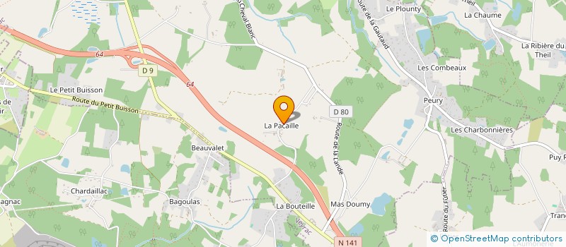 localisation de l'entreprise MONSIEUR GEORGES GROS à ORADOUR-SUR-GLANE