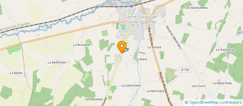 localisation de l'entreprise MONSIEUR GEORGES GUAIS à SAINTE-GAUBURGE-SAINTE-COLOMBE