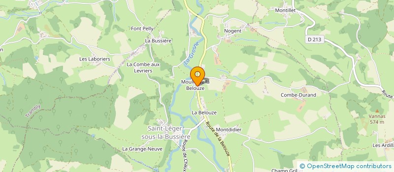 localisation de l'entreprise MONSIEUR GEORGES GUAL à SAINT-LEGER-SOUS-LA-BUSSIERE