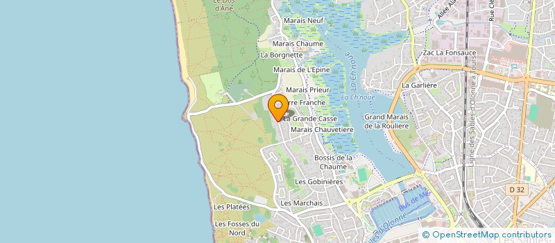 localisation de l'entreprise MONSIEUR GEORGES GUIBERT à LES SABLES D'OLONNE